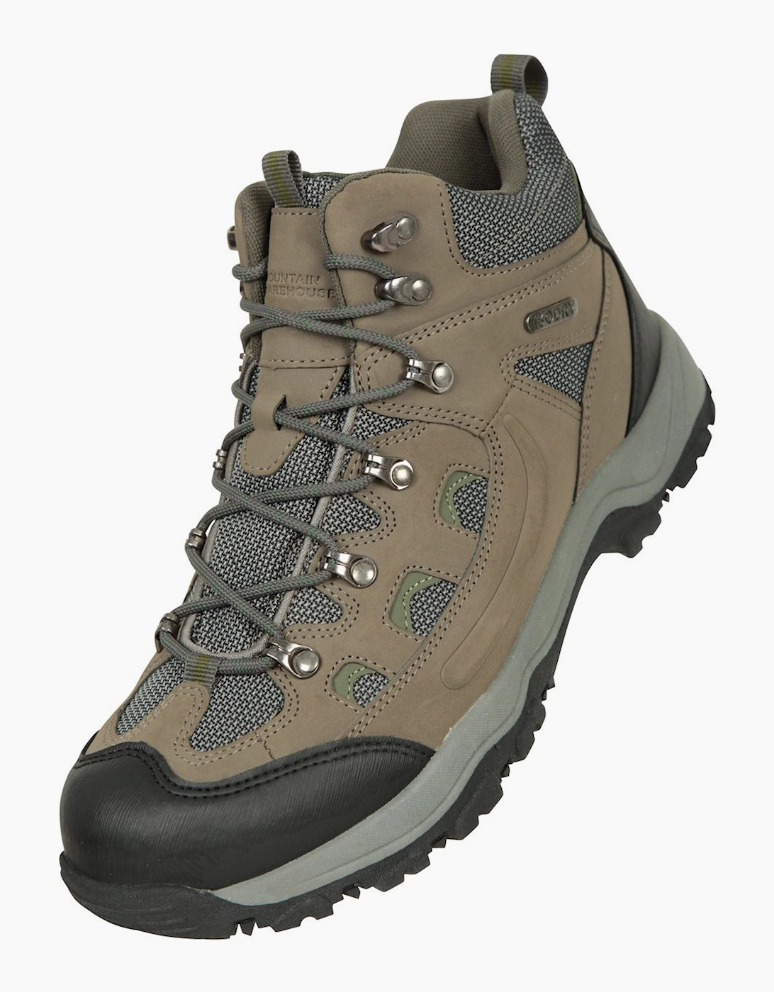 Mountain Warehouse Men's Green Adventurer Waterproof Hiking Boots  Size 7 Uk