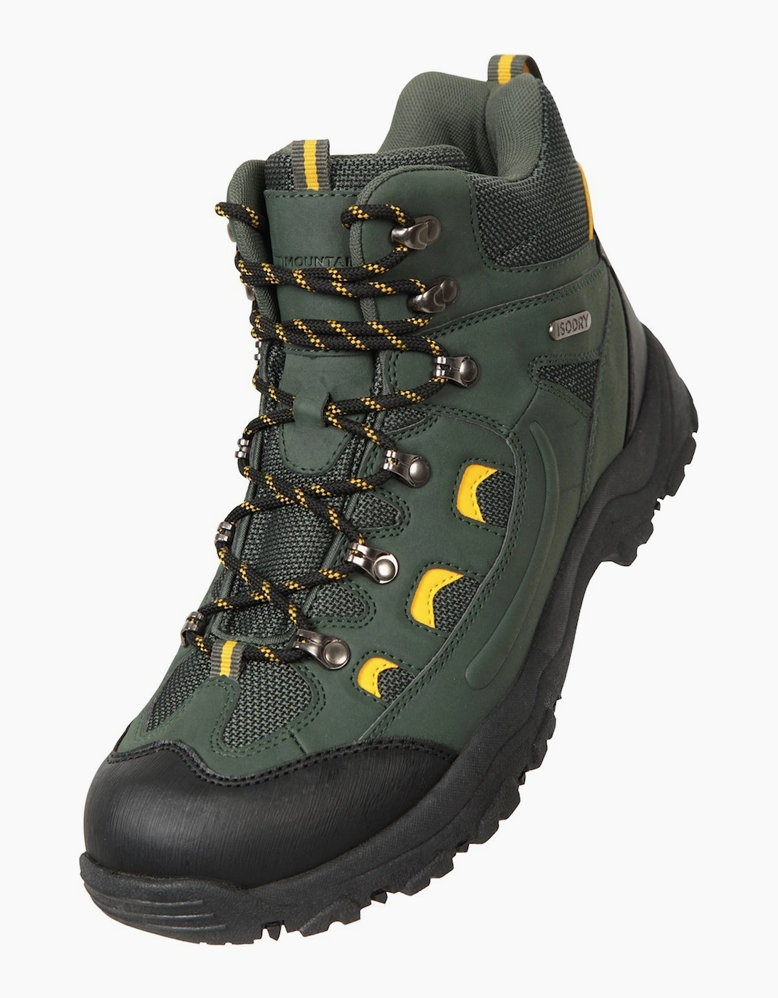Mountain Warehouse Men's Green Adventurer Waterproof Hiking Boots - Size: 7 Uk