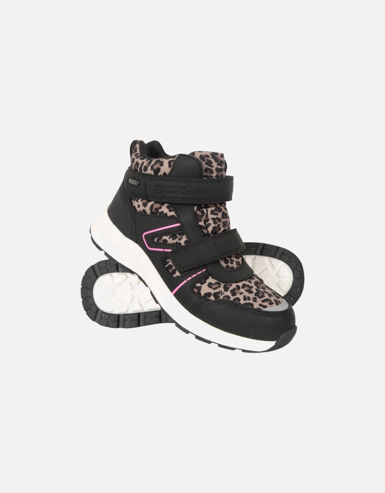 Childrens/Kids Jupiter Adaptive Leopard Print Walking Boots