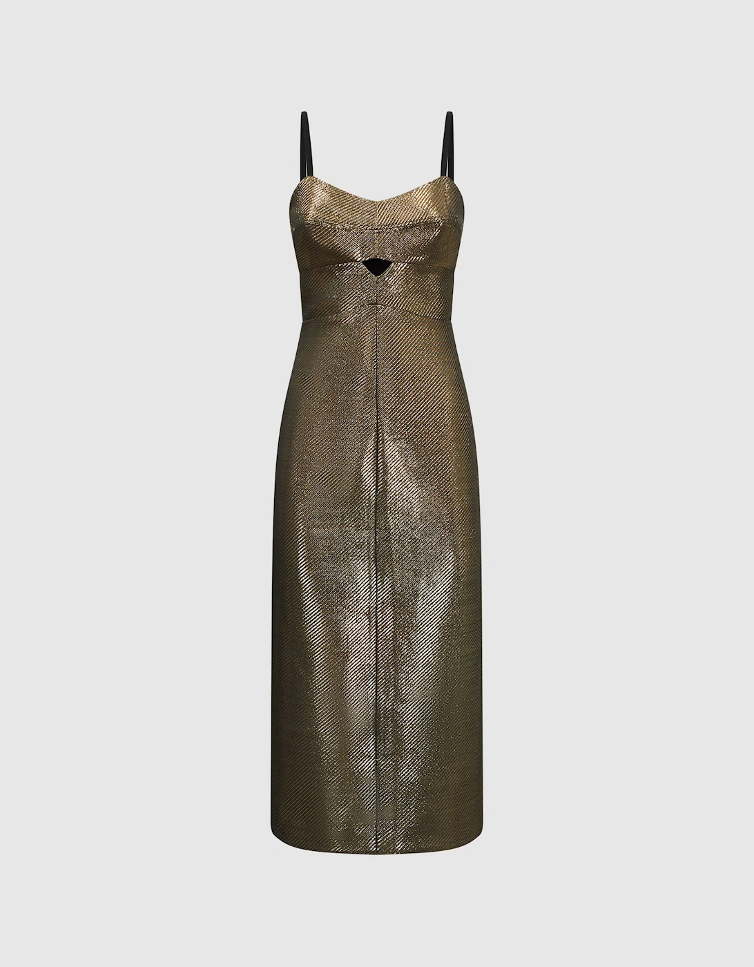 Metallic Bodycon Midi Dress, 2 of 1