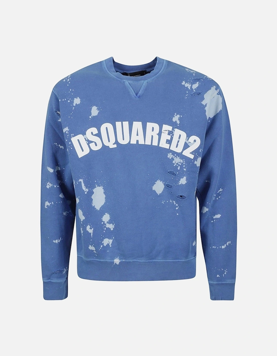 Mens Logo Cotton Sweatshirt Baja Blue, 4 of 3