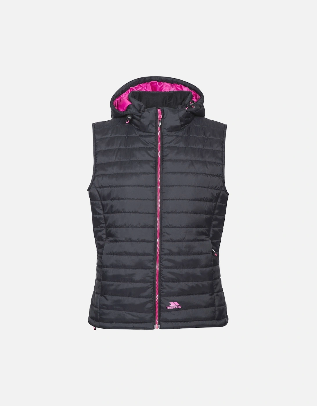 Womens Ladies Aretha Padded Hooded Walking Gilet Bodywarmer, 3 of 2