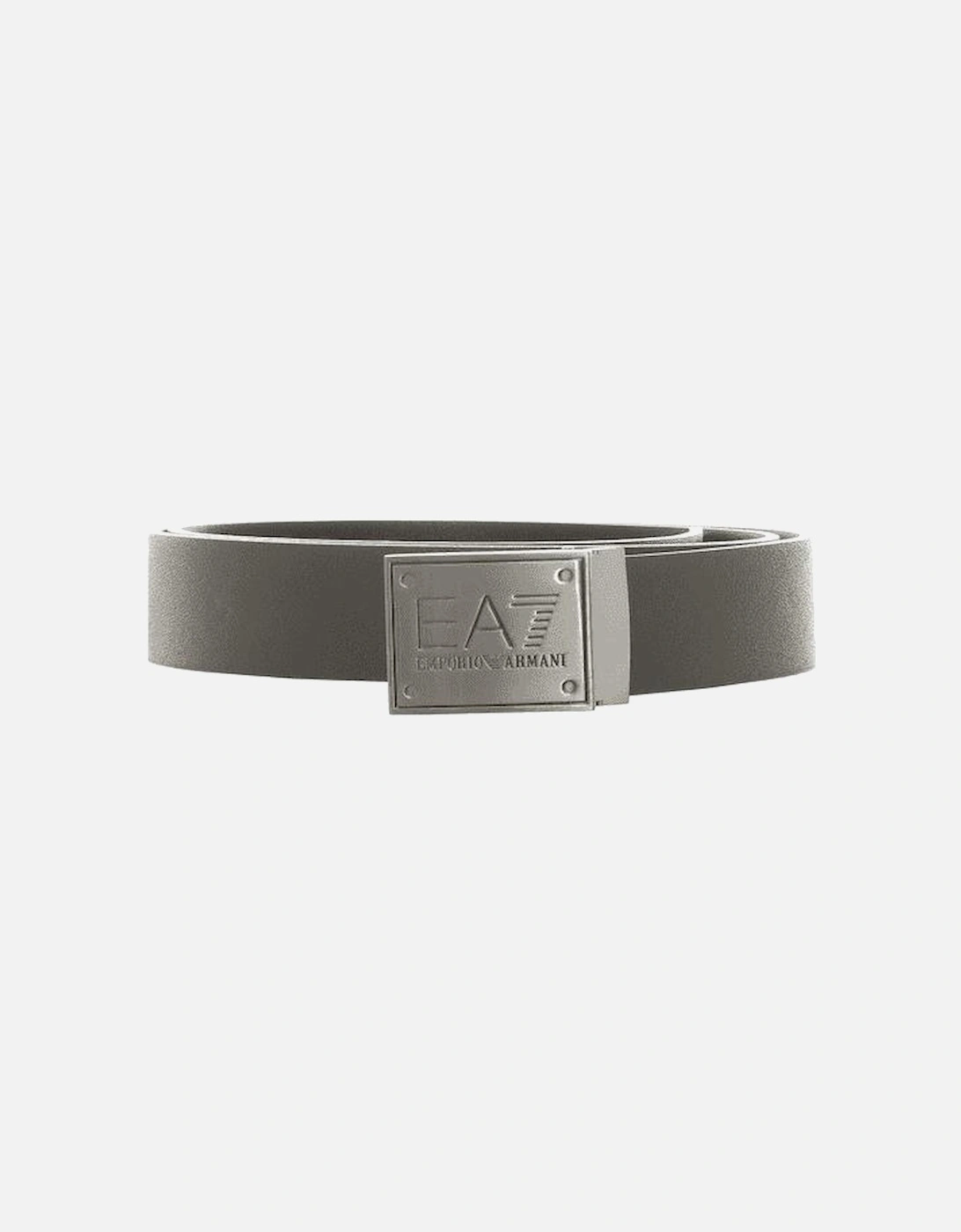 EA7 Men's Silver Buckle Black/Duffel Bag Green Reversible Belt - Size: ONE size