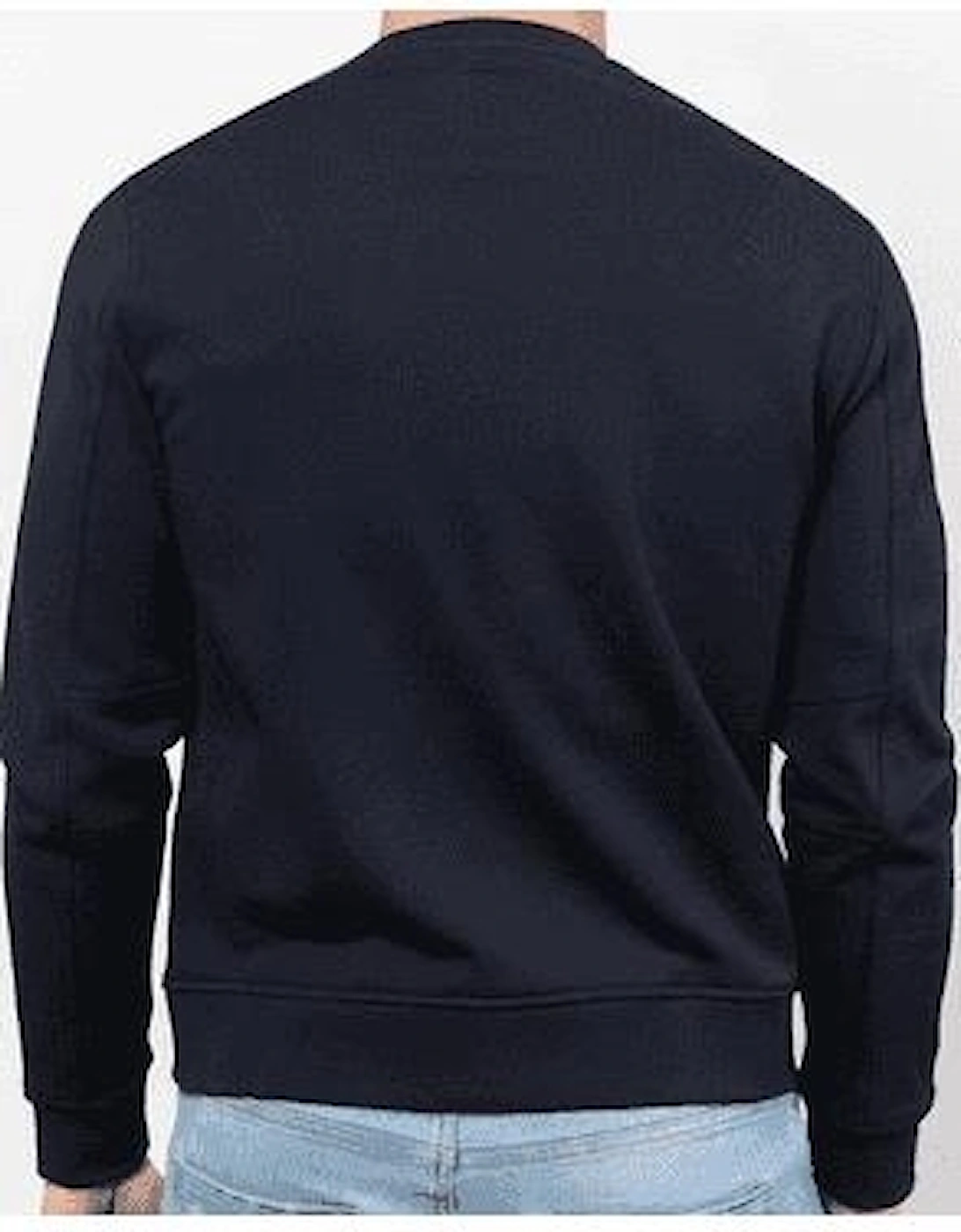 Cotton Embroidered Logo Navy Sweatshirt