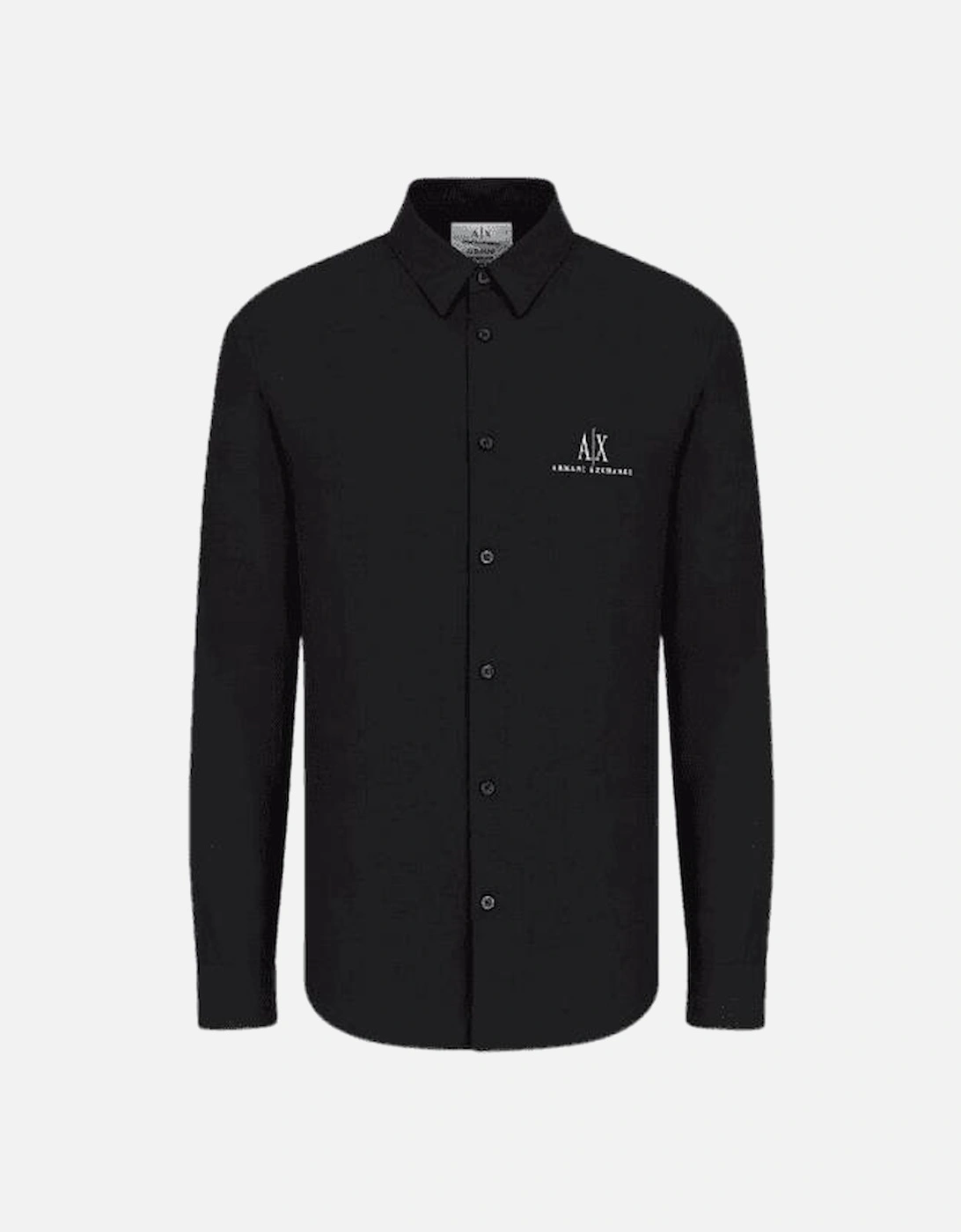 Cotton Embroidered Logo Black Shirt, 4 of 3