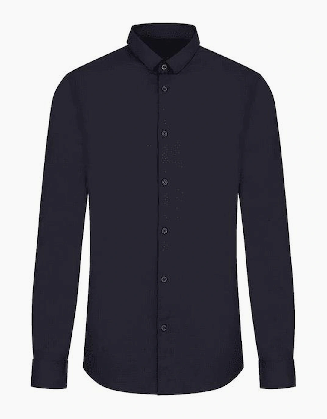 Armani Exchange Men's Navy Cotton Woven Slim Fit Shirt - : 38/Regular M