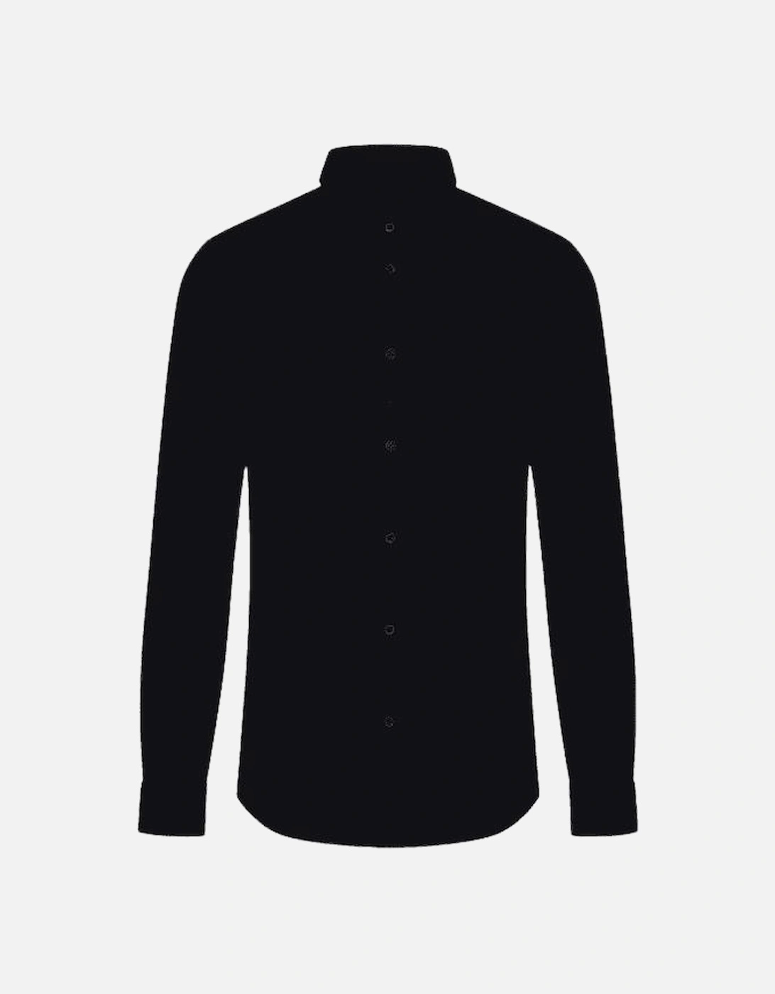 Cotton Woven Slim Fit Black Shirt, 3 of 2