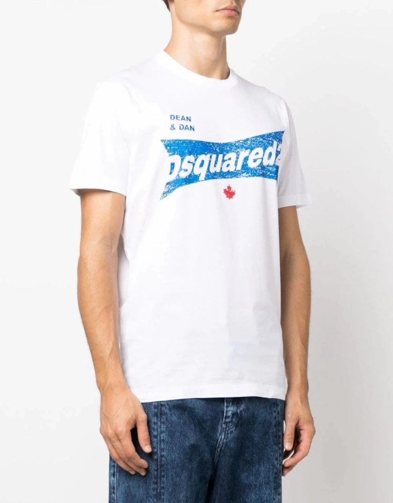 Branded Cotton T-shirt White