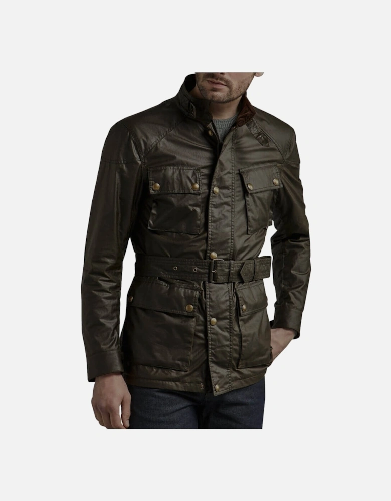 Trialmaster Waxed Jacket Faded Olive