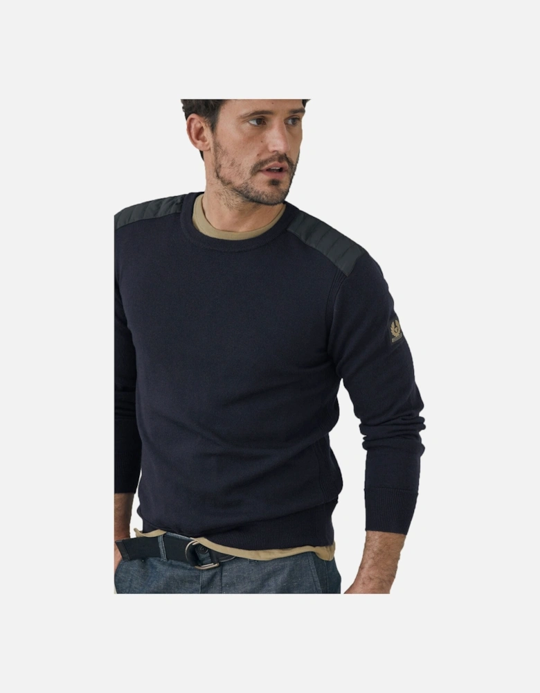 Kerrigan Crew Neck Knitwear Washed Navy