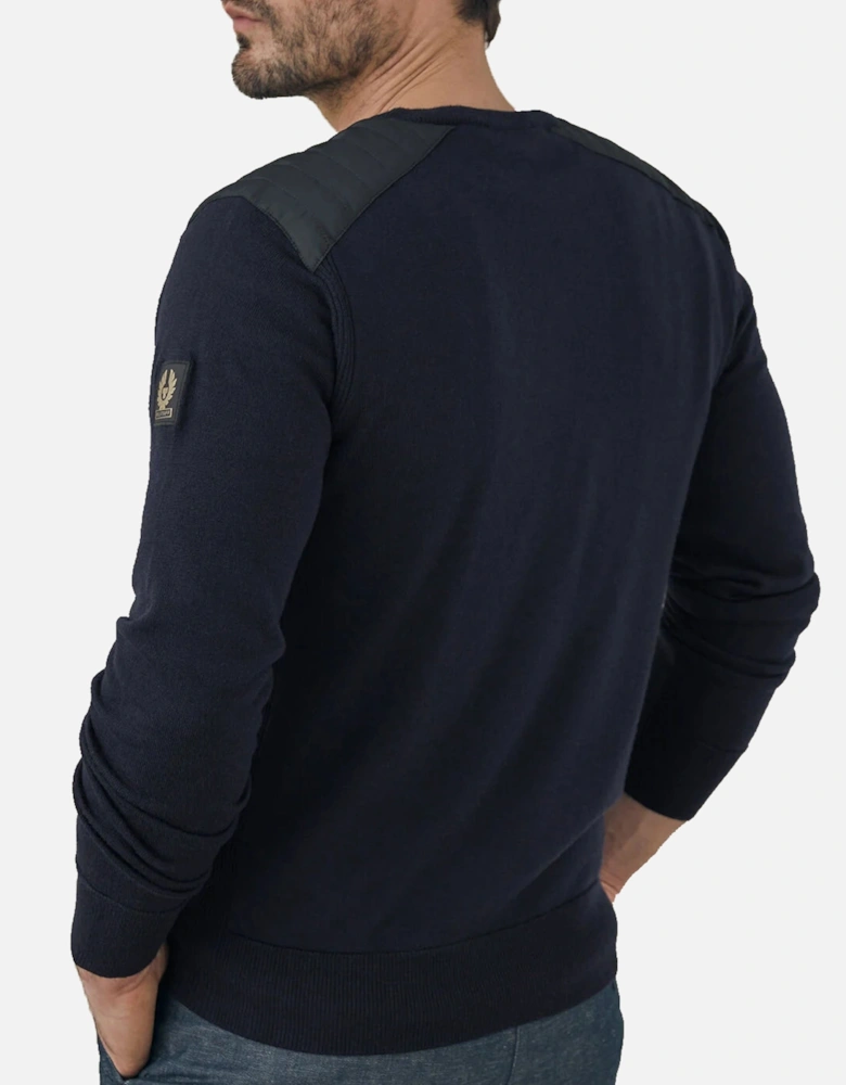 Kerrigan Crew Neck Knitwear Washed Navy