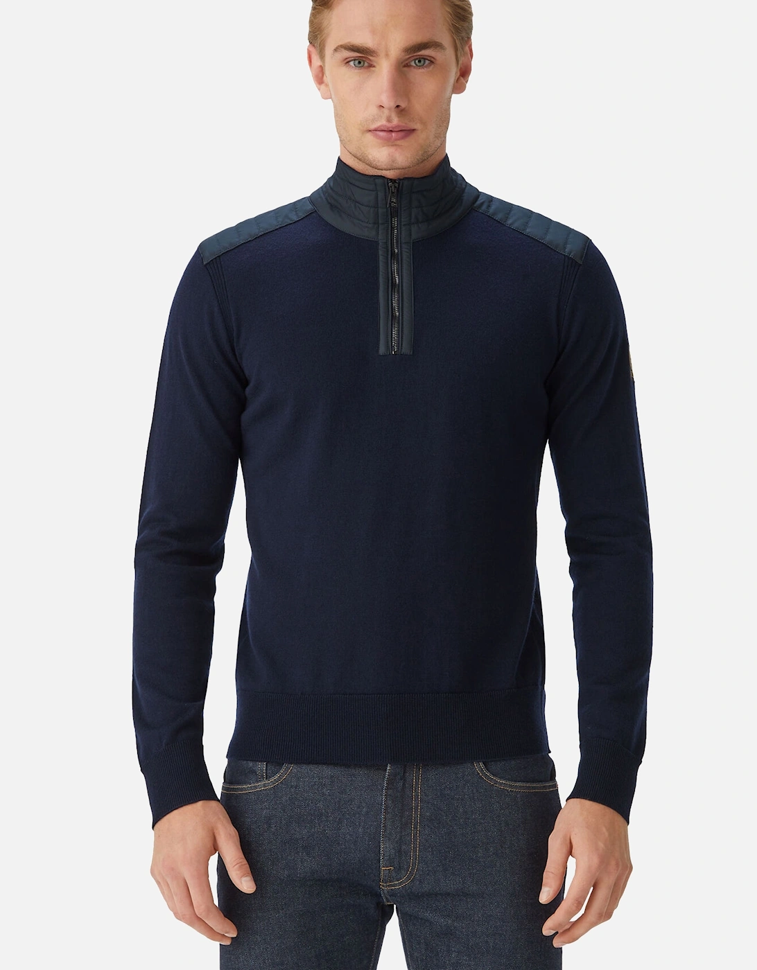 Kilmington Half Zip Knitwear Washed Navy