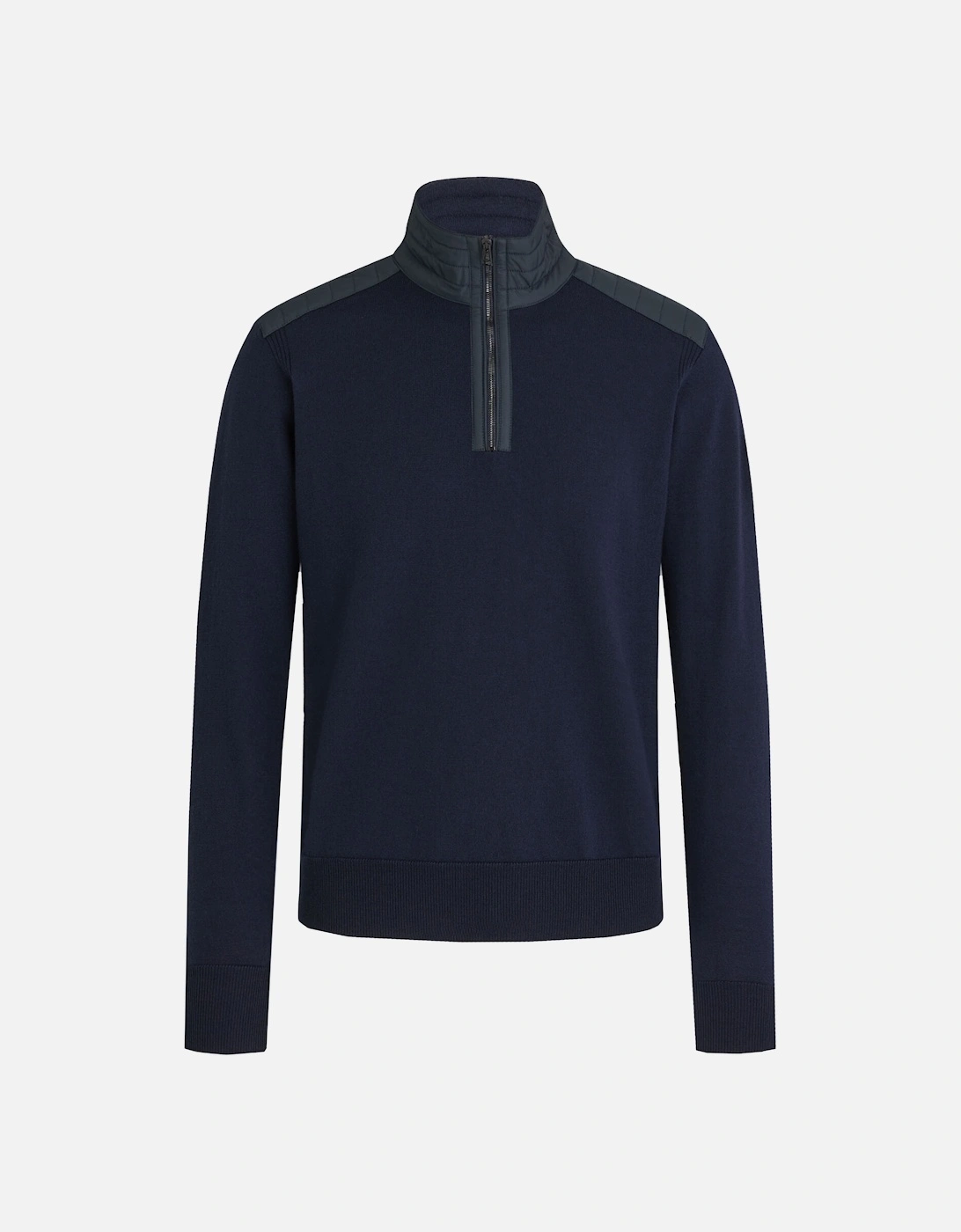 Kilmington Half Zip Knitwear Washed Navy, 4 of 3