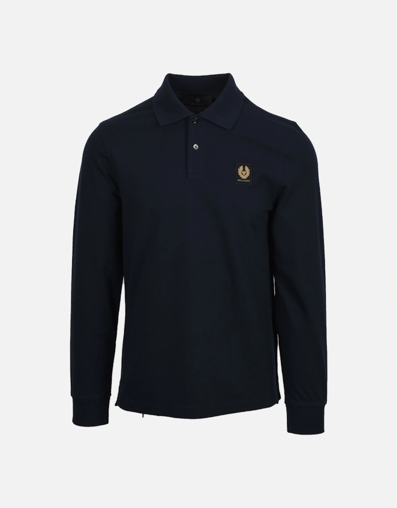 Long Sleeved Polo Dark Ink