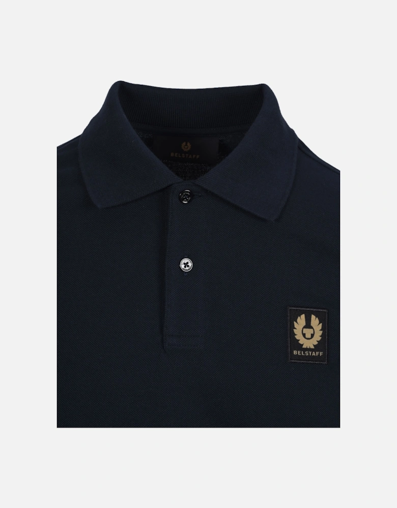 Long Sleeved Polo Dark Ink