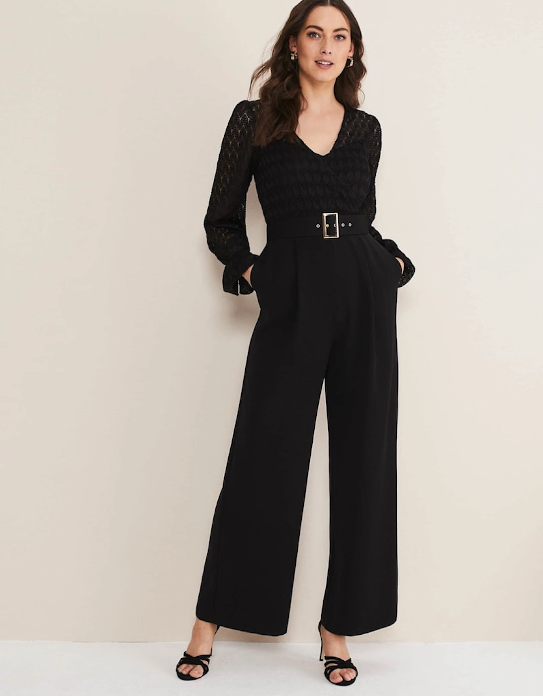 Carly Lace Long Sleeve Jumpsuit, 7 of 6