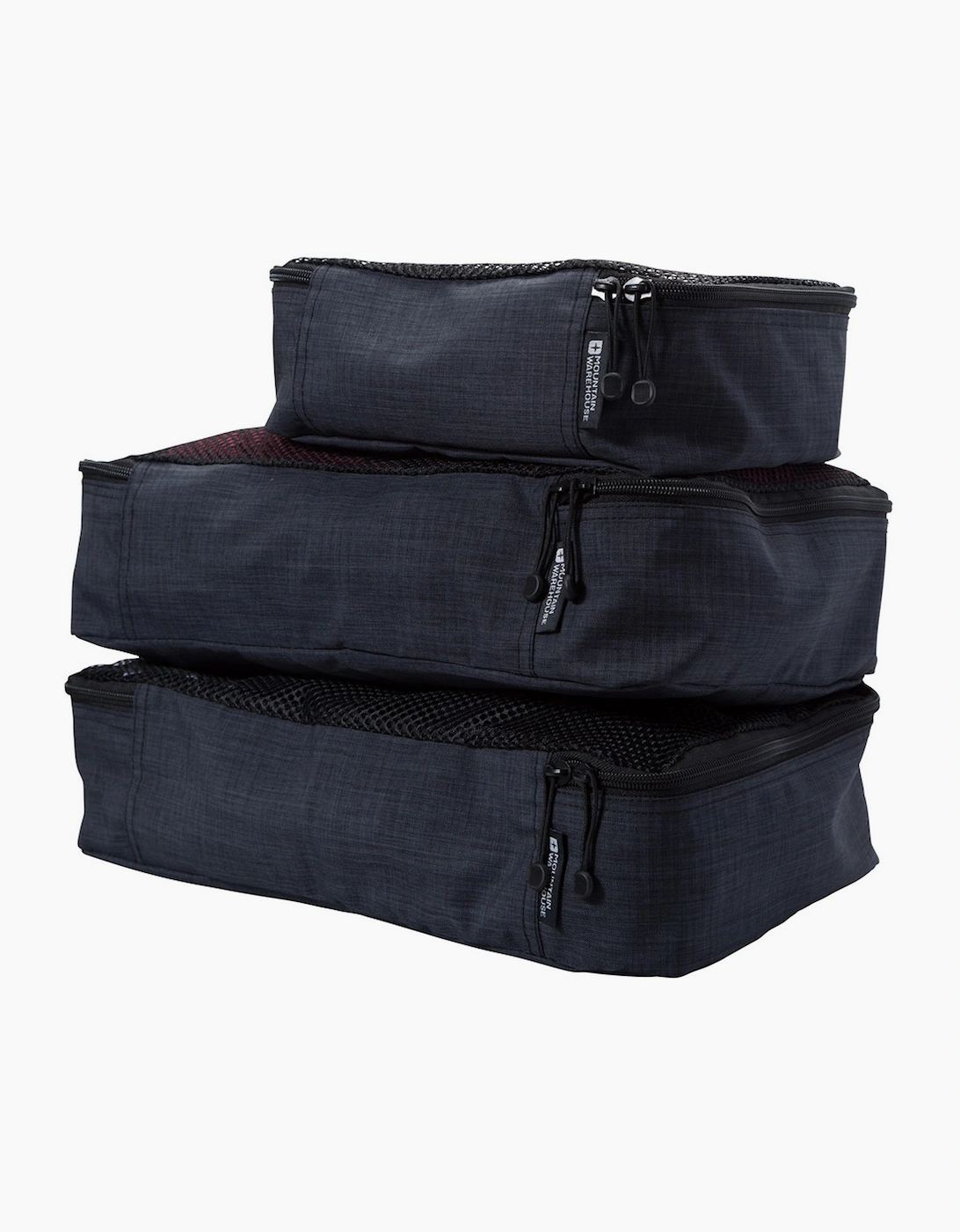 Mountain Warehouse Packing Organiser (Pack of 3) - Grey - Size: ONE size