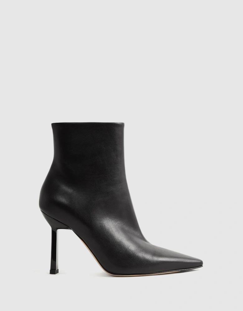 Atelier Italian Leather Heeled Ankle Boots
