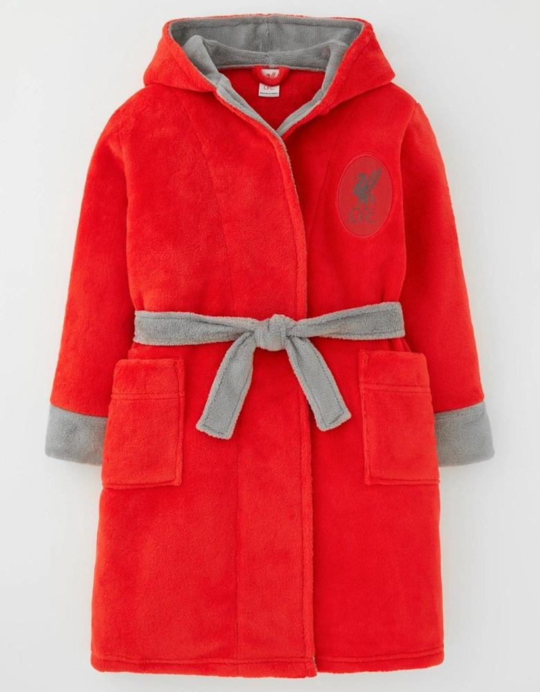 Kids Football Dressing Gown - Red