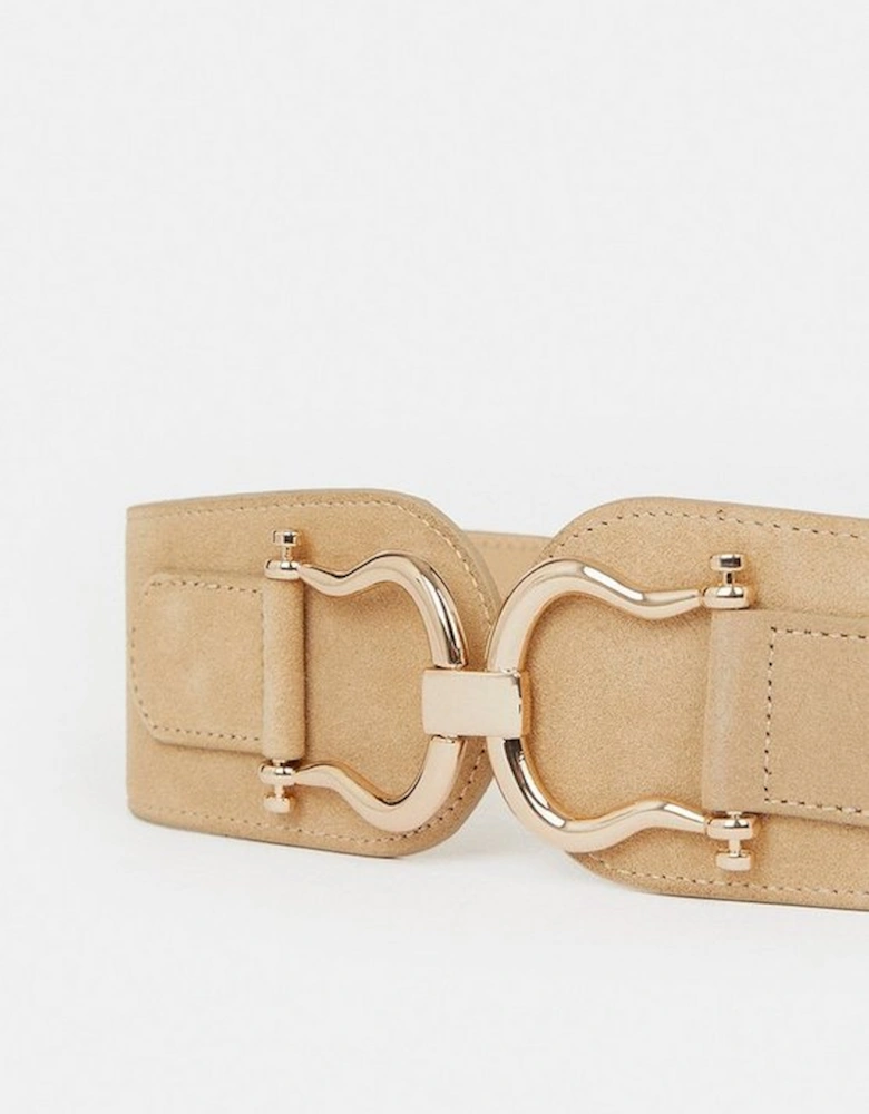 Suede Chunky Stretch Waist Belt