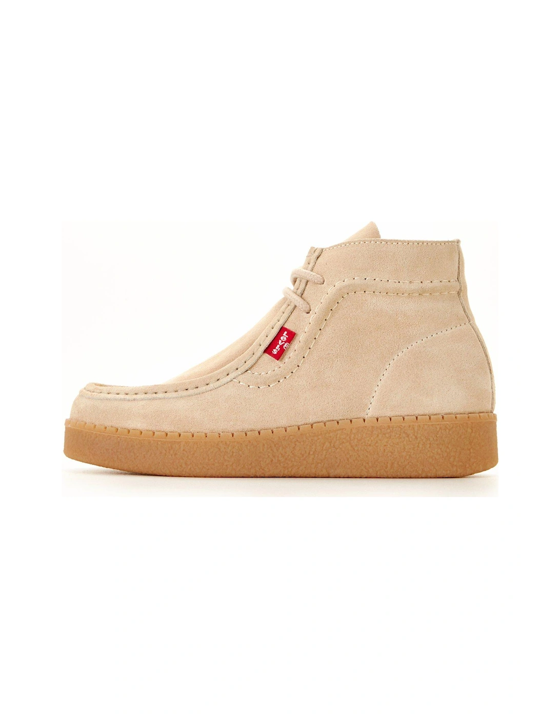 Suede Red Tab Boot - Beige, 7 of 6