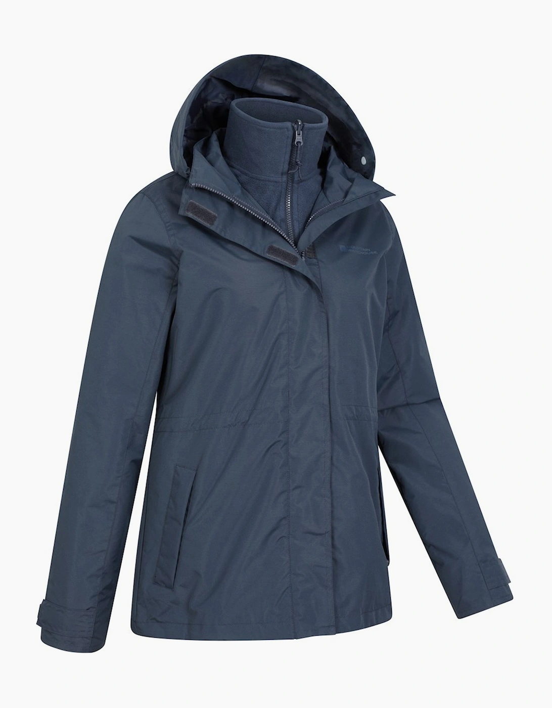 Mountain Warehouse Women's Fell Ii 3 In 1 Jacket - Navy - Navy - 6 Uk - 100% Polyester - Image 2