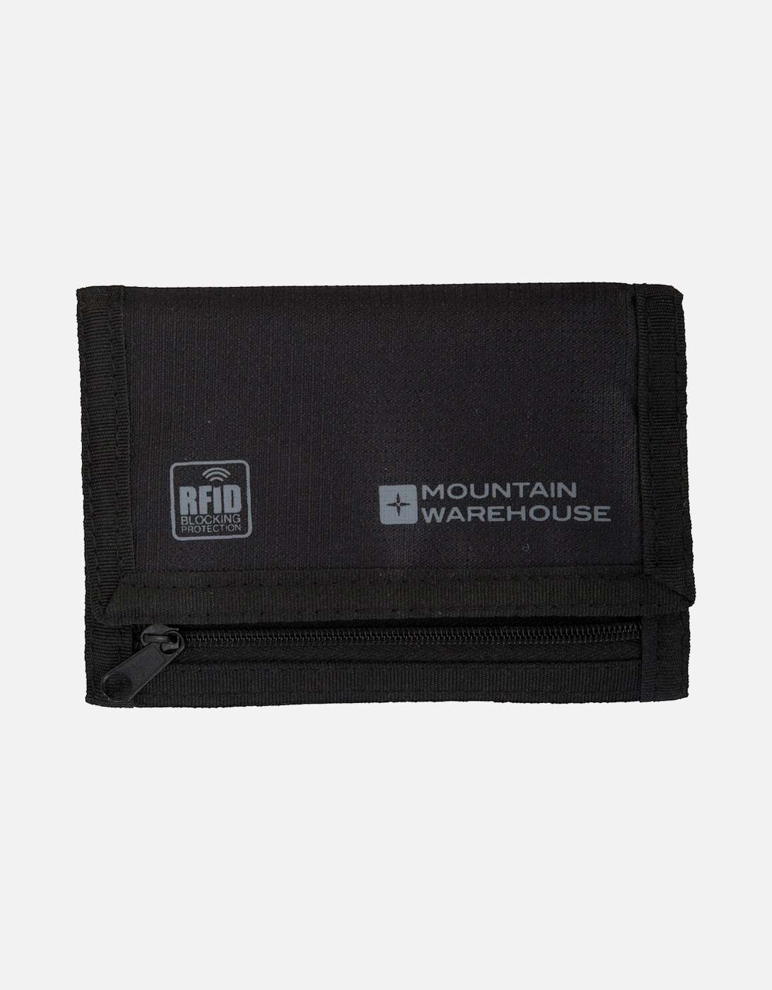 Mountain Warehouse Unisex Black Logo Rfid Blocking Wallet - Size: One Size