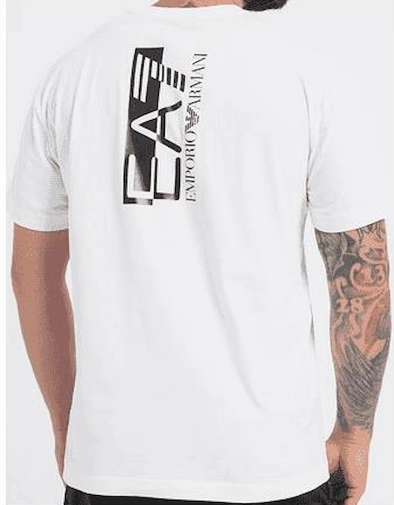Cotton Split Logo White T-Shirt