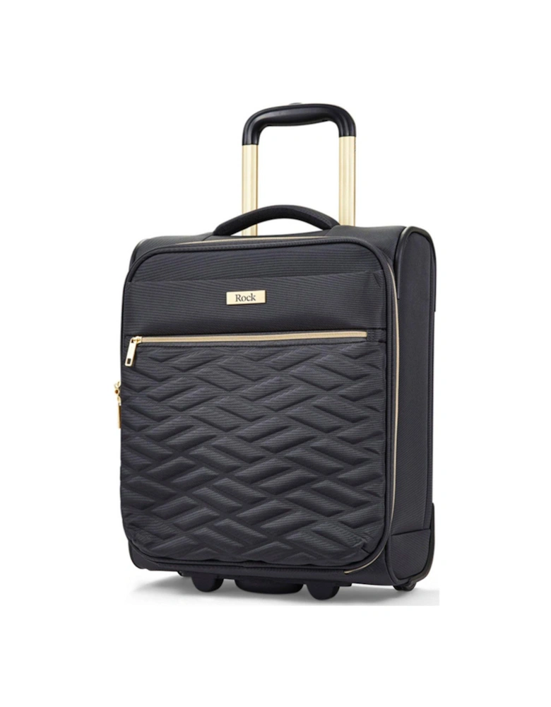 Sloane Softshell 2 wheel expander with TSA lock Underseat Suitcase - Black
