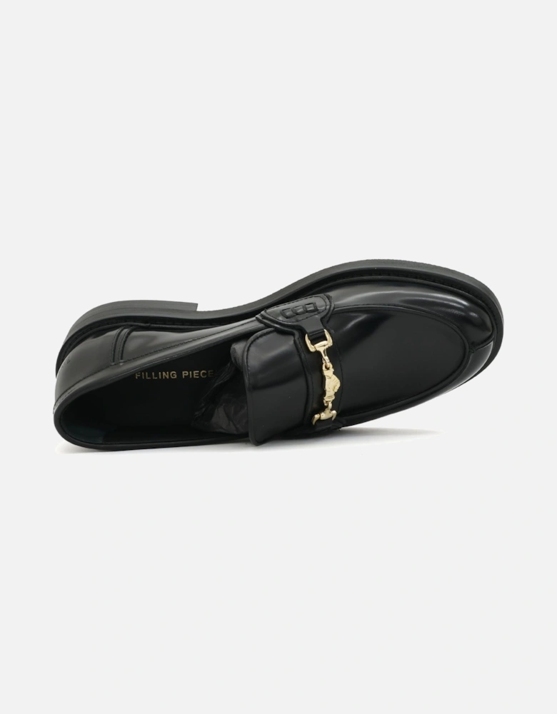 Chain Detail Black Loafer