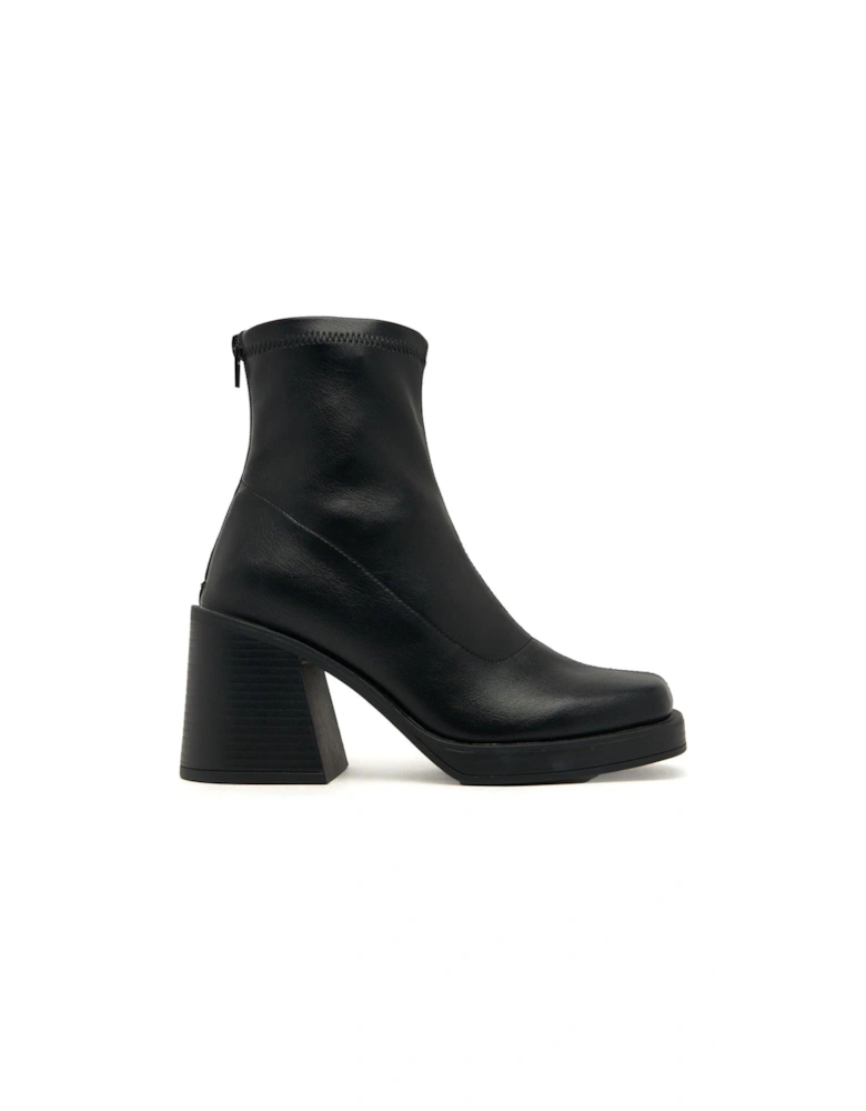 Brielle Platform Stretch Boot - Black