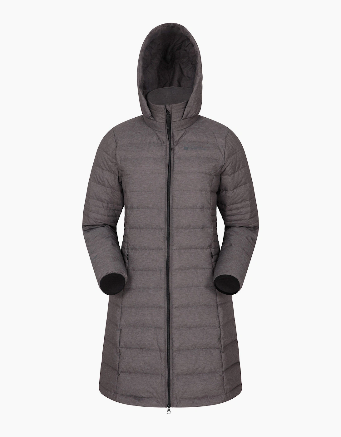 Women's Mountain Warehouse Womens/Ladies Furnace Down Long Length Padded Jacket - Grey - Size: 10