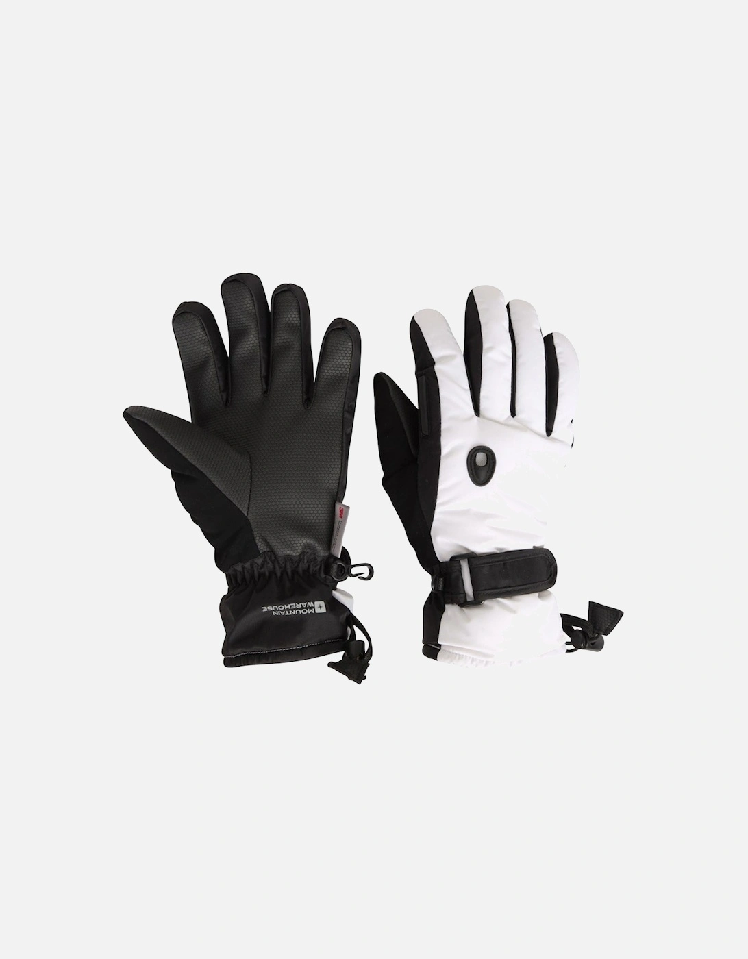 Mountain Warehouse Women's White Extreme Waterproof Ski Gloves - Xs - Image 2