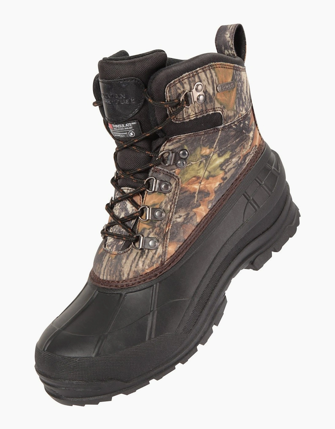 Men's Mountain Warehouse Mens Woodland Snow Boots - Green - Size: 10