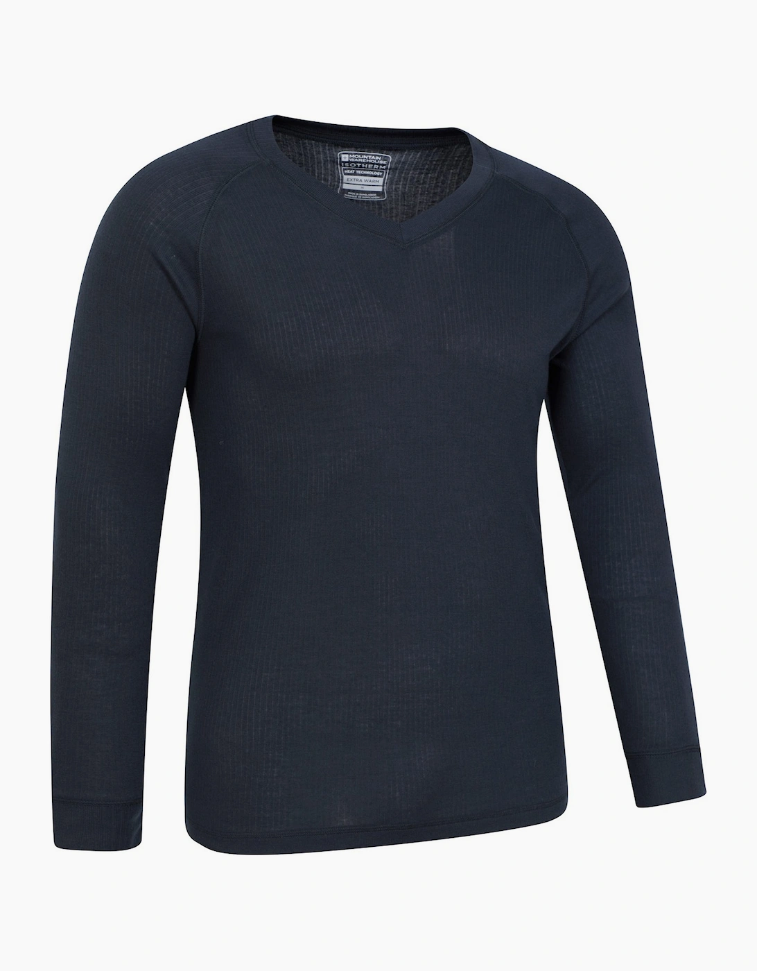 Mountain Warehouse Men's Navy Talus V Neck Thermal Top - Size: L