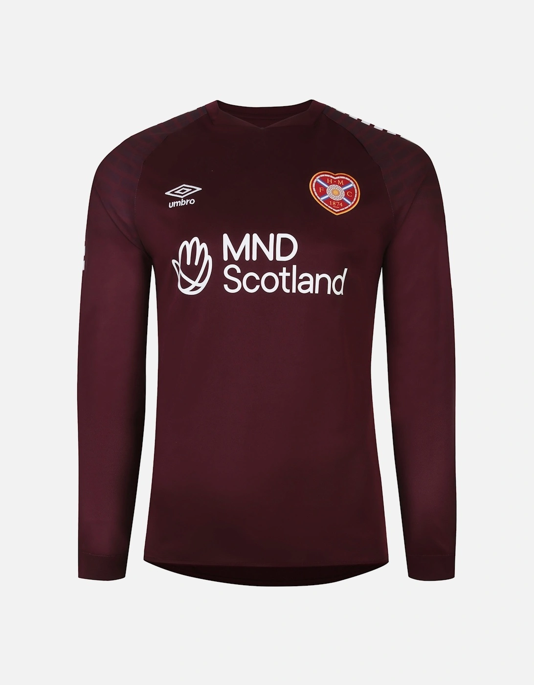 Mens 23/24 Heart Of Midlothian FC Long-Sleeved Home Jersey, 4 of 3