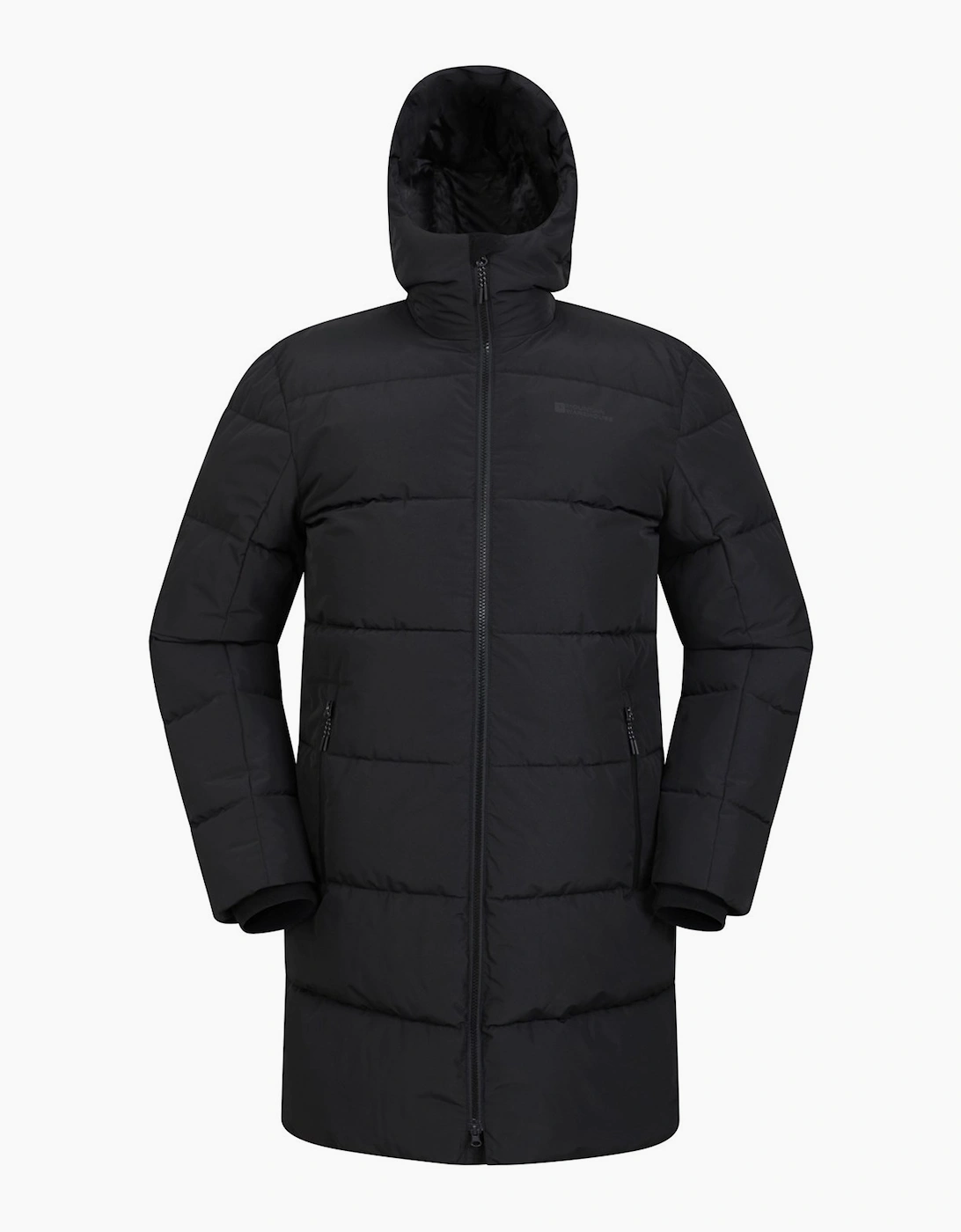 Mountain Warehouse Men's Mountain Warehouse Mens Vortex Longline Padded Jacket - Black