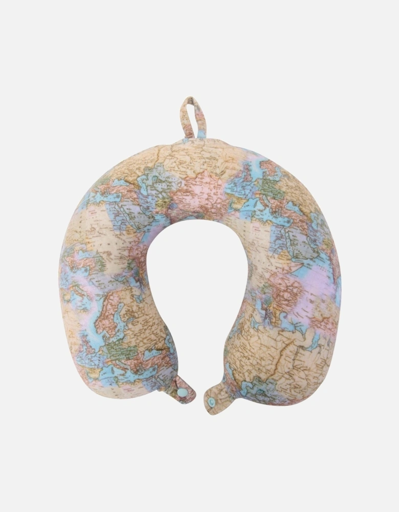 Mountain Warehouse World Map Memory Foam Travel Pillow