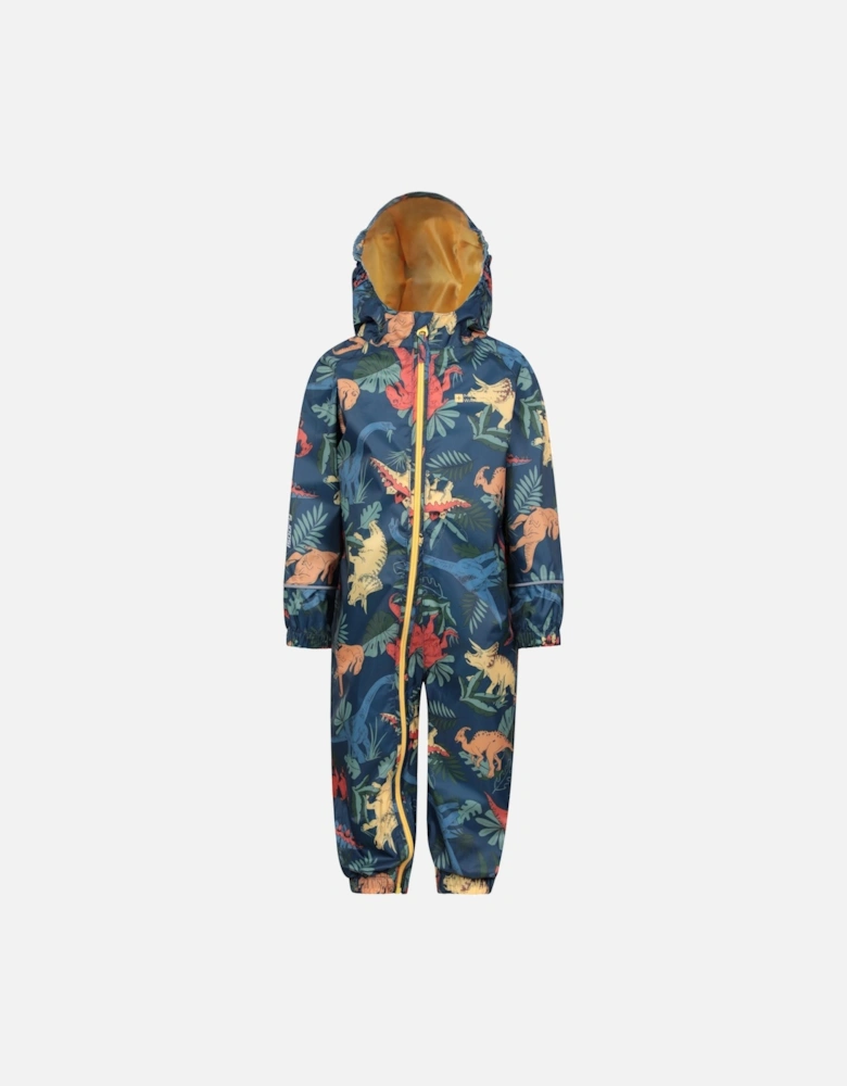 Childrens/Kids Puddle Dinosaur Waterproof Rain Suit