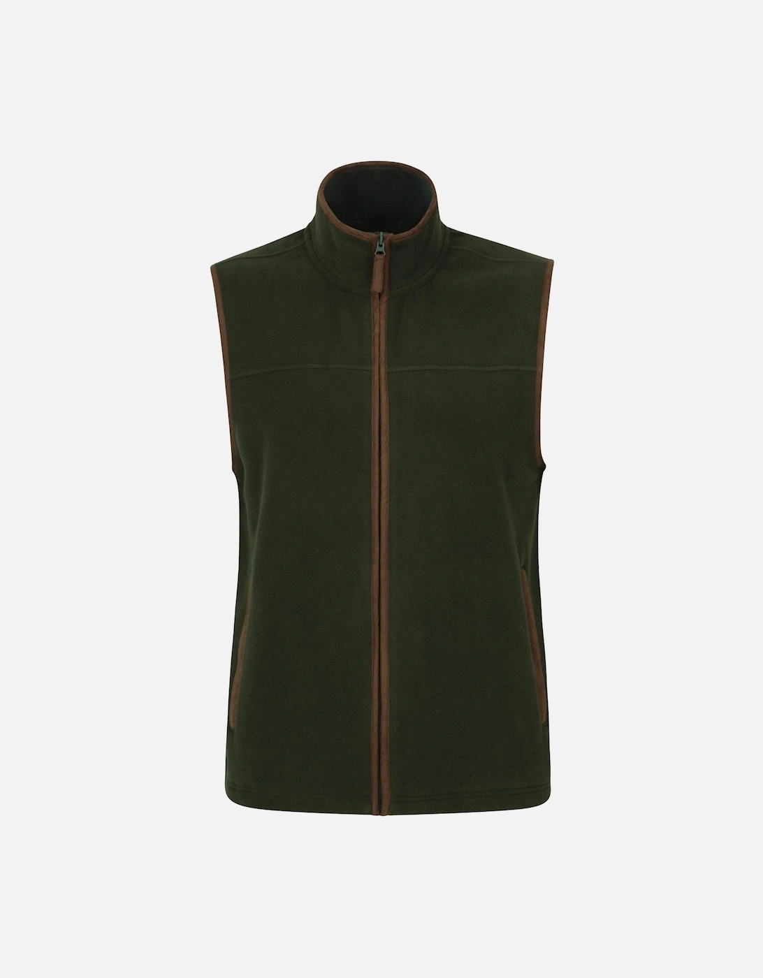 Mountain Warehouse Men's Green Rove Fleece Gilet - Size: 38/Regular