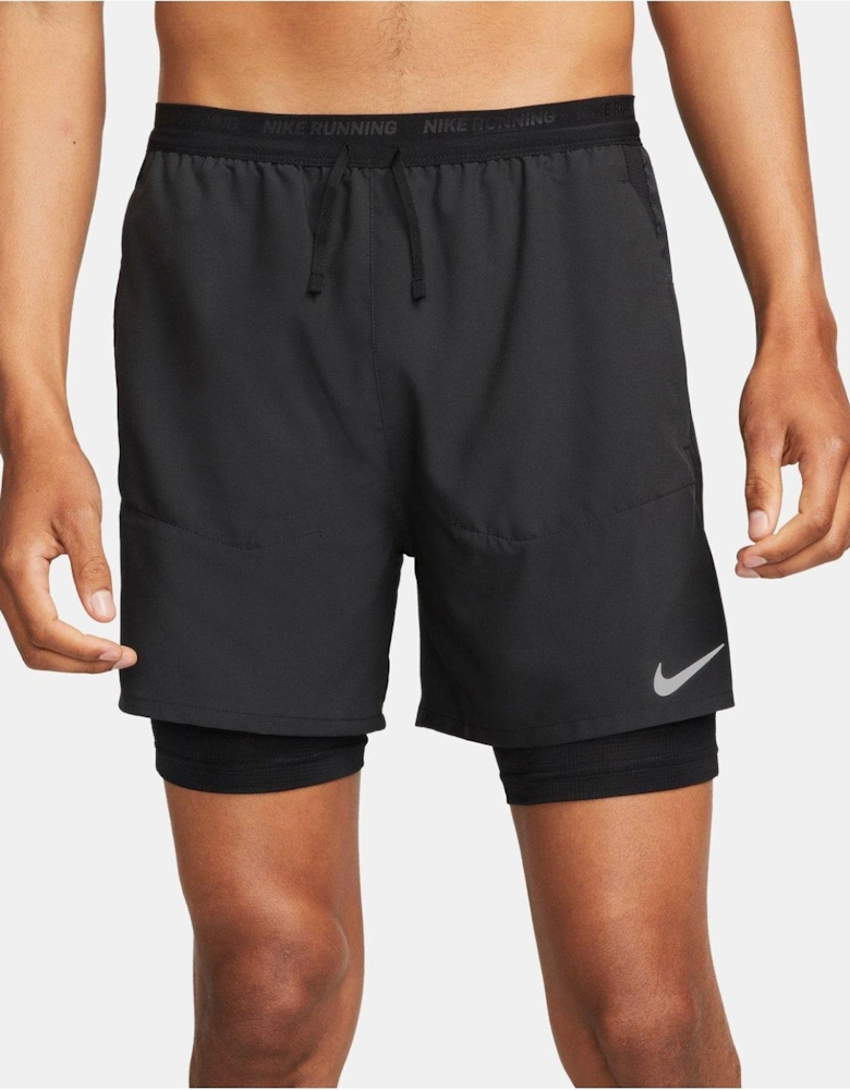 Stride Dri-FIT 5" Running Shorts - Black