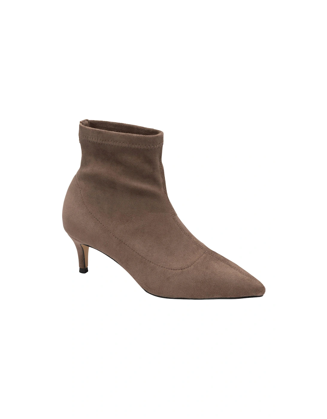 Madruga Suede Heeled Ankle Boot - Brown, 2 of 1