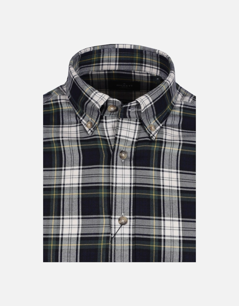 Heritage Tartan Long Sleeved Shirt Green Navy