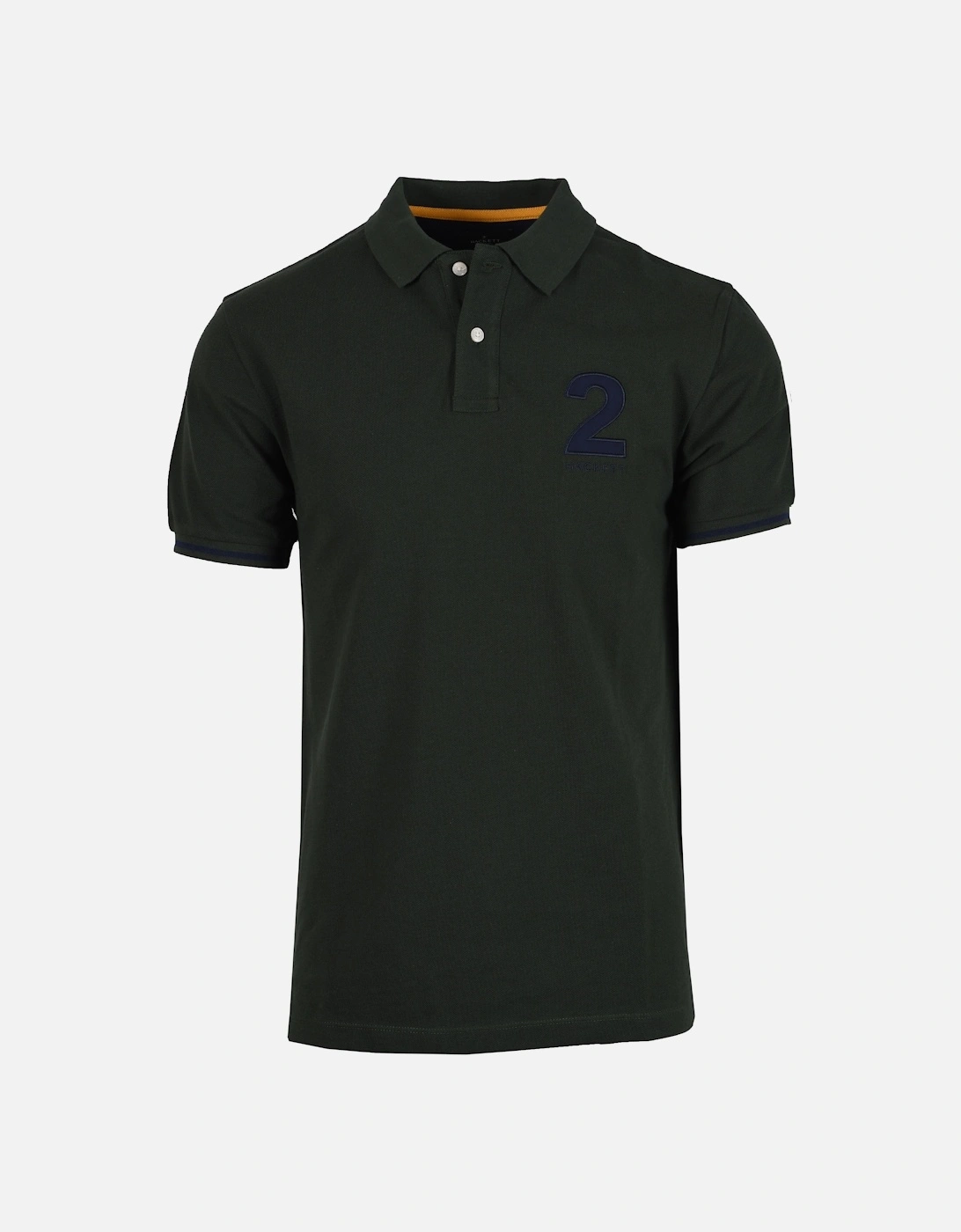 Heritage Number Polo Shirt Dark Green, 4 of 3