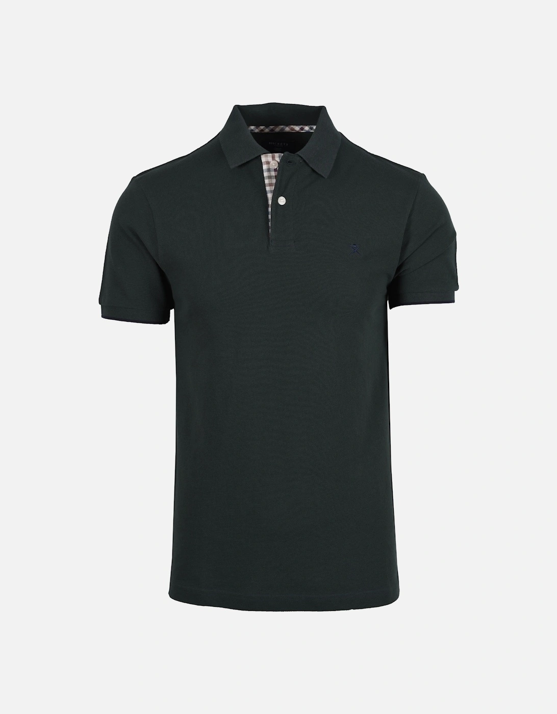 Woven Trim Polo Shirt Dark Green, 4 of 3