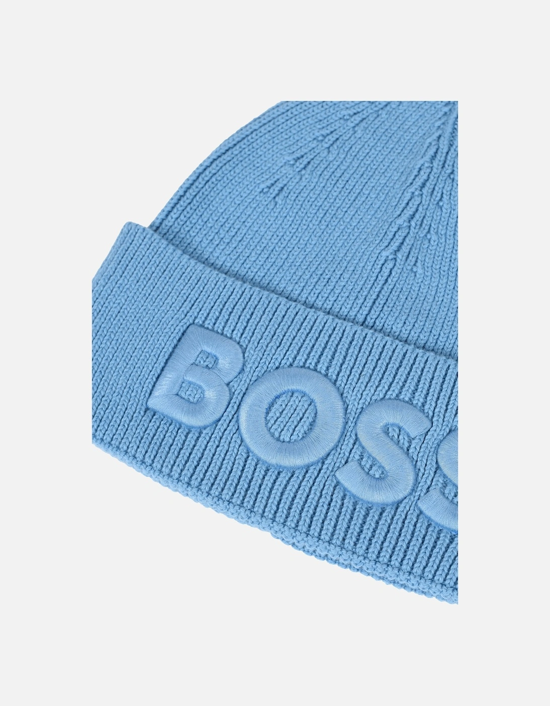 Boss Afox Beanie Hat Open Blue