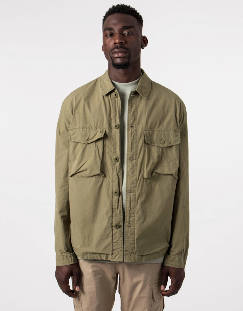 Slim Fit Parachute Cotton Overshirt