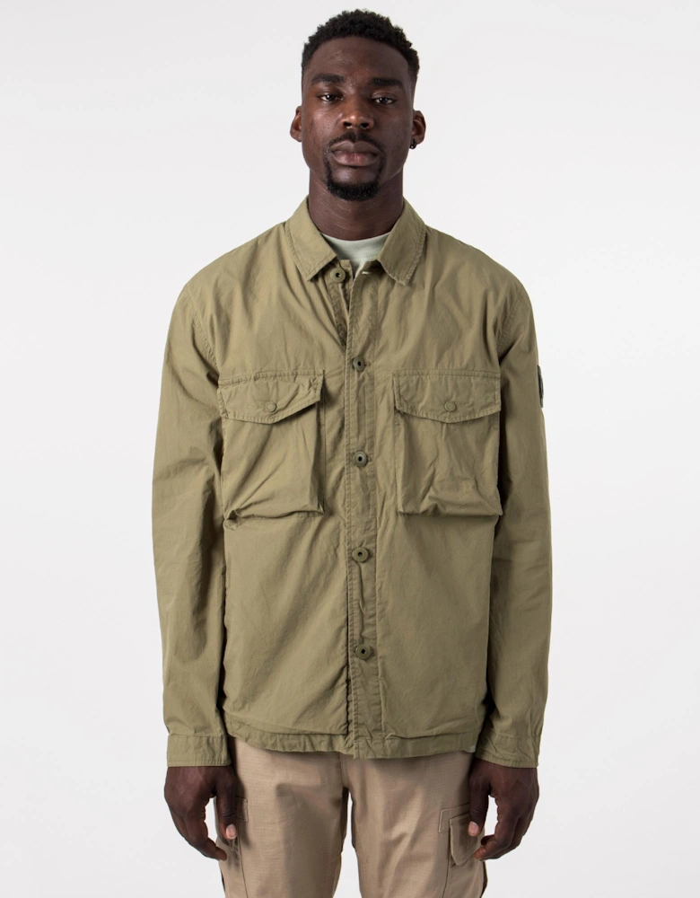 Slim Fit Parachute Cotton Overshirt