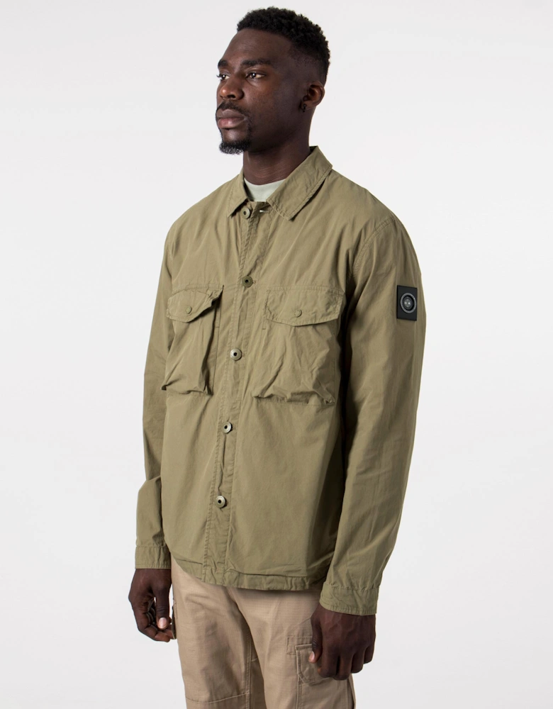 Slim Fit Parachute Cotton Overshirt