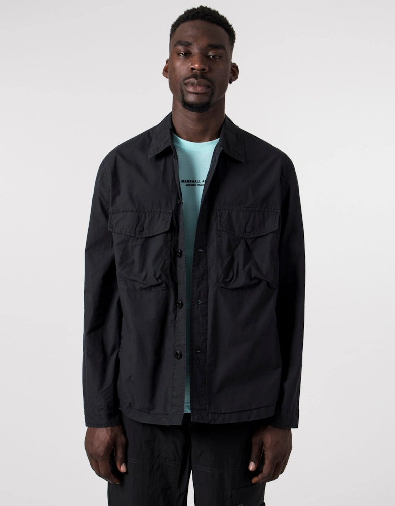 Slim Fit Parachute Cotton Overshirt